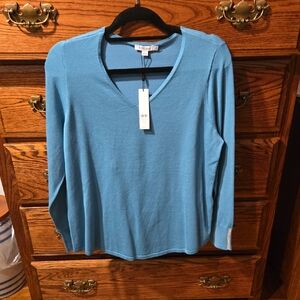 Chico's Alpine Blue Pullover Sweater